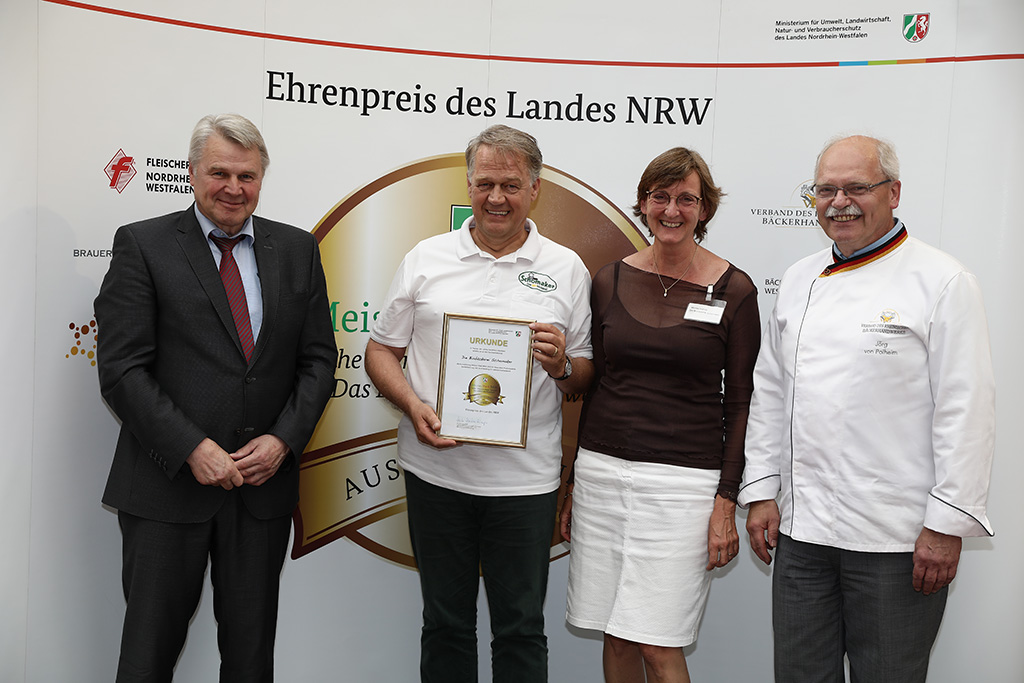 Ehrenpreis des Landes NRW für die BioBäckerei Schomaker